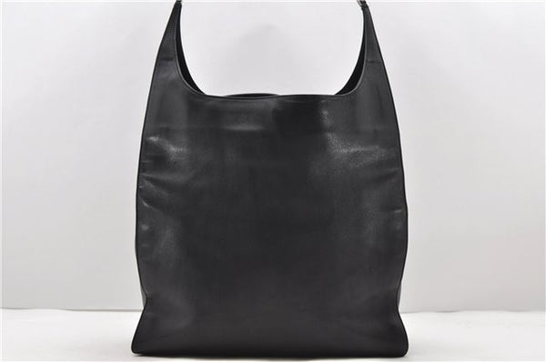 Authentic GUCCI Shoulder Bag Leather 0013191 Black 9591C