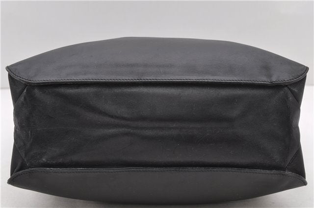 Authentic GUCCI Shoulder Bag Leather 0013191 Black 9591C
