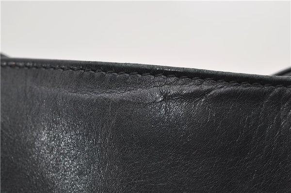 Authentic GUCCI Shoulder Bag Leather 0013191 Black 9591C