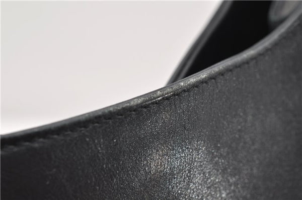 Authentic GUCCI Shoulder Bag Leather 0013191 Black 9591C