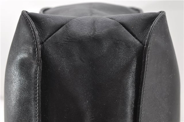 Authentic GUCCI Shoulder Bag Leather 0013191 Black 9591C