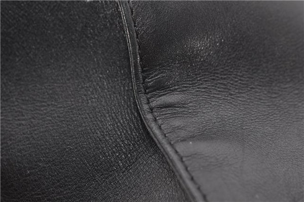 Authentic GUCCI Shoulder Bag Leather 0013191 Black 9591C