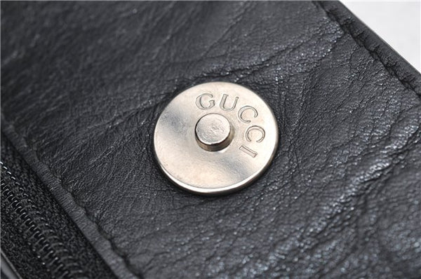 Authentic GUCCI Shoulder Bag Leather 0013191 Black 9591C