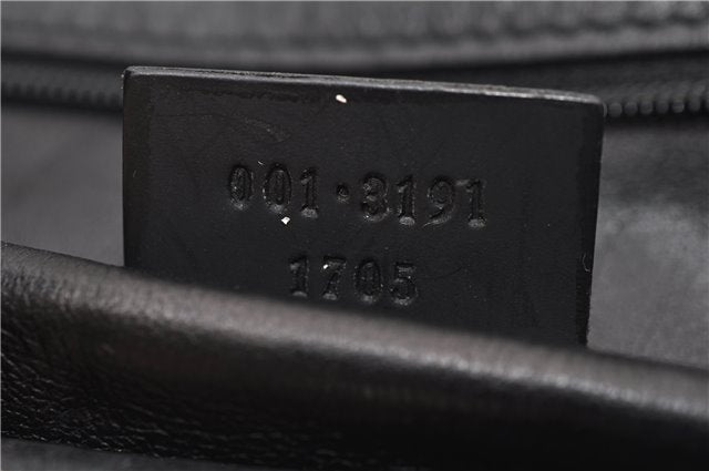 Authentic GUCCI Shoulder Bag Leather 0013191 Black 9591C