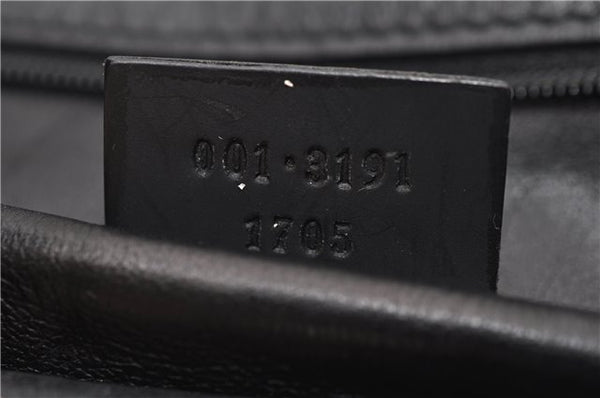 Authentic GUCCI Shoulder Bag Leather 0013191 Black 9591C