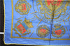 HERMES Petit Carre 40 Scarf Handkerchief "LES ARMES DE PARIS" Silk Yellow 9591D