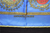 HERMES Petit Carre 40 Scarf Handkerchief "LES ARMES DE PARIS" Silk Yellow 9591D