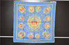 HERMES Petit Carre 40 Scarf Handkerchief "LES ARMES DE PARIS" Silk Yellow 9591D