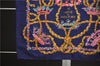 Authentic HERMES Carre 90 Scarf "LE SACRE DU PRINTEMPS" Silk Navy 9592D