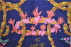 Authentic HERMES Carre 90 Scarf "LE SACRE DU PRINTEMPS" Silk Navy 9592D