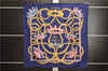 Authentic HERMES Carre 90 Scarf "LE SACRE DU PRINTEMPS" Silk Navy 9592D