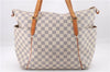 Authentic Louis Vuitton Damier Azur Totally MM Tote Bag N51262 LV 9592E