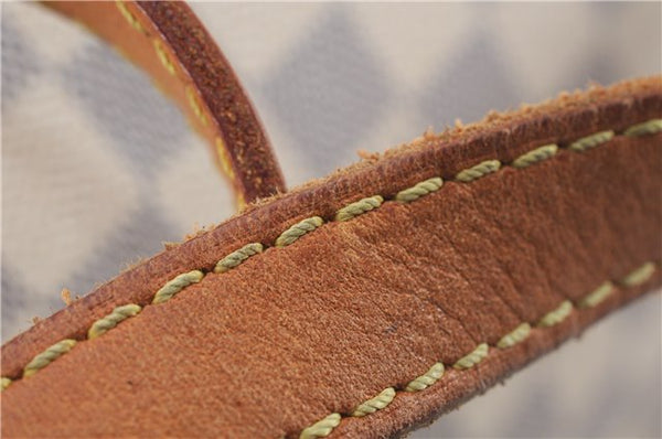 Authentic Louis Vuitton Damier Azur Totally MM Tote Bag N51262 LV 9592E