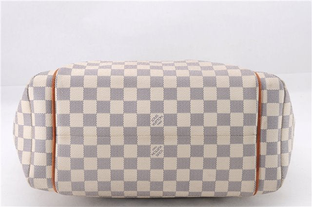 Authentic Louis Vuitton Damier Azur Totally MM Tote Bag N51262 LV 9592E