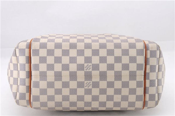 Authentic Louis Vuitton Damier Azur Totally MM Tote Bag N51262 LV 9592E