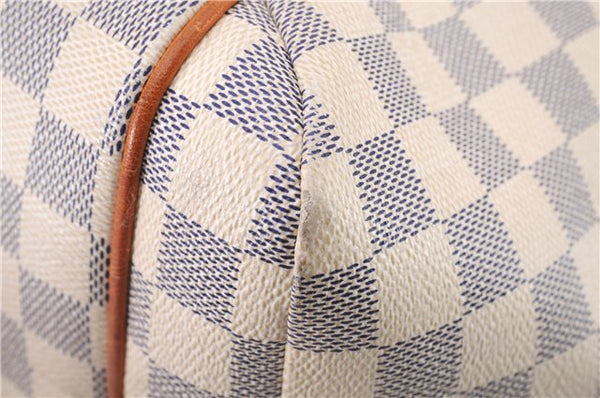 Authentic Louis Vuitton Damier Azur Totally MM Tote Bag N51262 LV 9592E