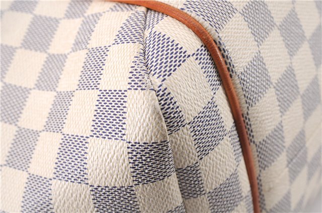Authentic Louis Vuitton Damier Azur Totally MM Tote Bag N51262 LV 9592E