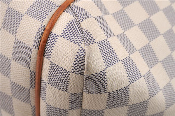 Authentic Louis Vuitton Damier Azur Totally MM Tote Bag N51262 LV 9592E