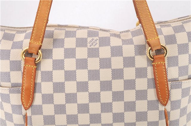 Authentic Louis Vuitton Damier Azur Totally MM Tote Bag N51262 LV 9592E