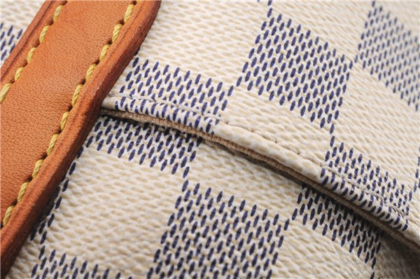 Authentic Louis Vuitton Damier Azur Totally MM Tote Bag N51262 LV 9592E