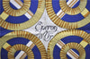 Authentic HERMES Carre 90 Scarf "Eperon d'or" Silk Blue 9593D