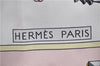 Authentic HERMES Carre 90 Scarf Key Tassel Motif Silk Pink 9594D