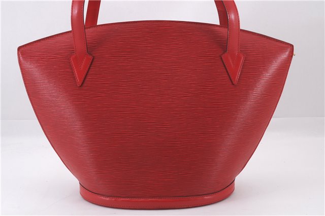 Authentic Louis Vuitton Epi Saint Jacques Shopping Shoulder Bag M52267 Red 9594E