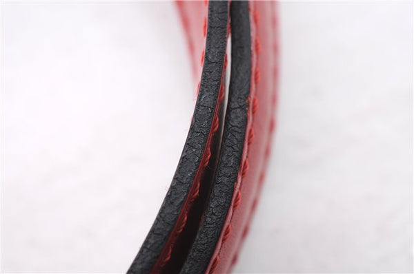 Authentic Louis Vuitton Epi Saint Jacques Shopping Shoulder Bag M52267 Red 9594E