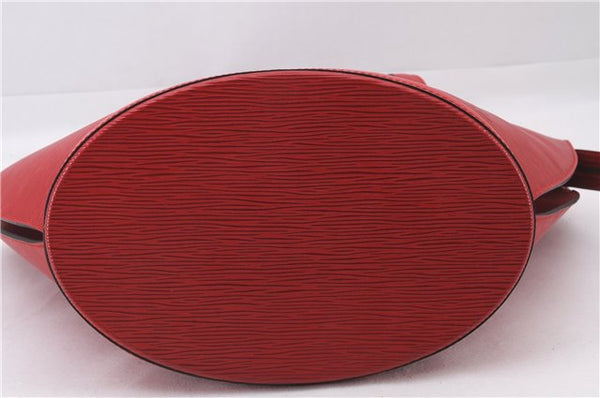 Authentic Louis Vuitton Epi Saint Jacques Shopping Shoulder Bag M52267 Red 9594E