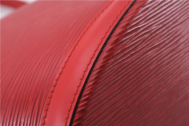 Authentic Louis Vuitton Epi Saint Jacques Shopping Shoulder Bag M52267 Red 9594E