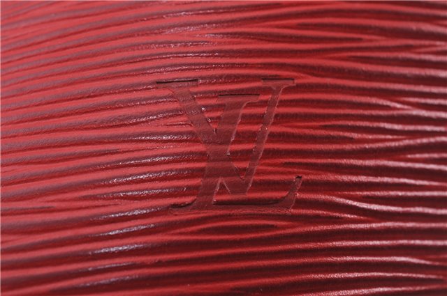 Authentic Louis Vuitton Epi Saint Jacques Shopping Shoulder Bag M52267 Red 9594E