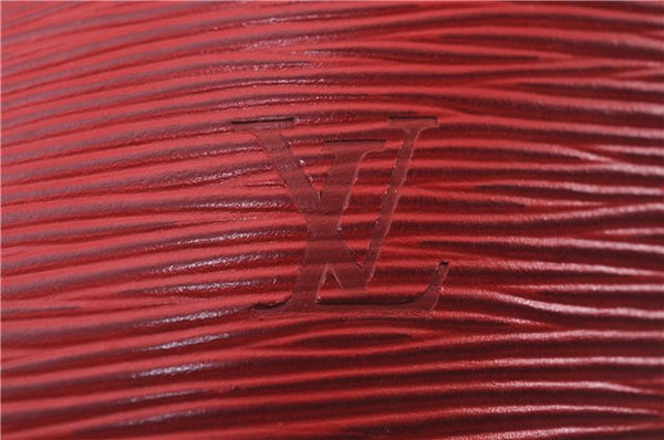Authentic Louis Vuitton Epi Saint Jacques Shopping Shoulder Bag M52267 Red 9594E