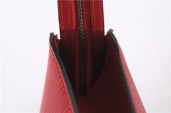 Authentic Louis Vuitton Epi Saint Jacques Shopping Shoulder Bag M52267 Red 9594E