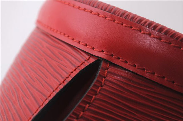 Authentic Louis Vuitton Epi Saint Jacques Shopping Shoulder Bag M52267 Red 9594E