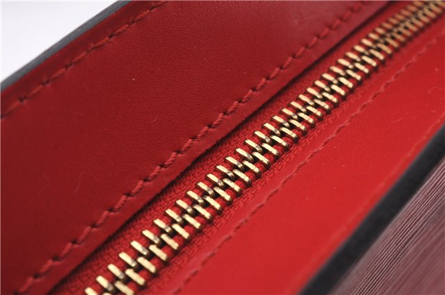 Authentic Louis Vuitton Epi Saint Jacques Shopping Shoulder Bag M52267 Red 9594E