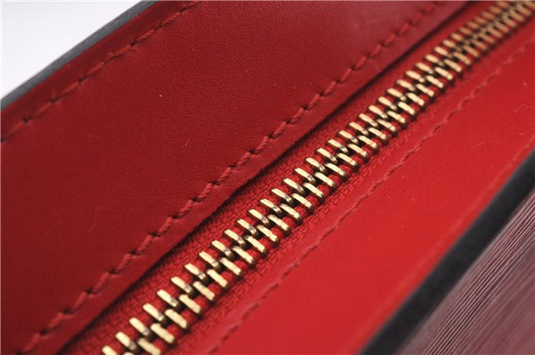Authentic Louis Vuitton Epi Saint Jacques Shopping Shoulder Bag M52267 Red 9594E