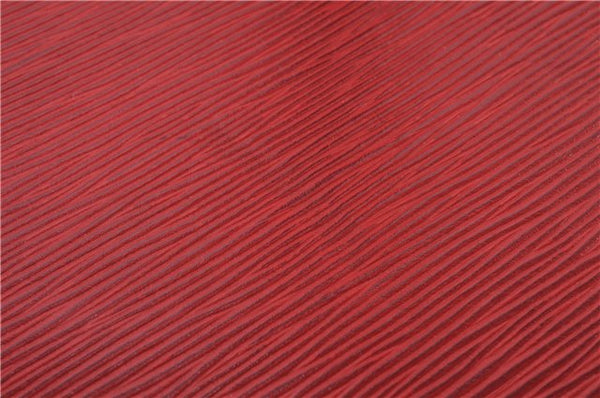 Authentic Louis Vuitton Epi Saint Jacques Shopping Shoulder Bag M52267 Red 9594E