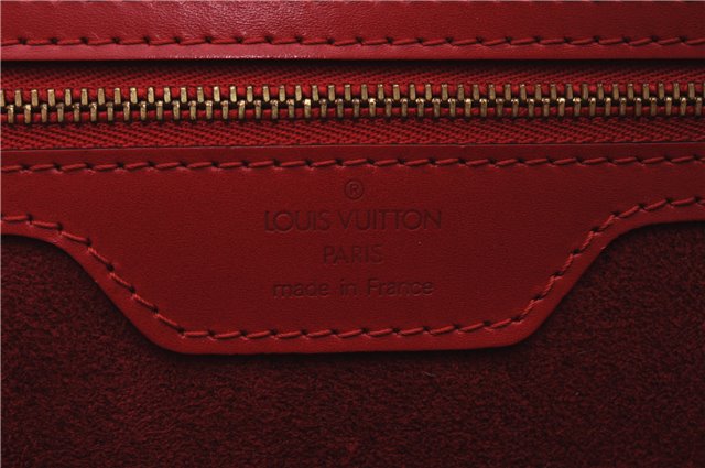 Authentic Louis Vuitton Epi Saint Jacques Shopping Shoulder Bag M52267 Red 9594E