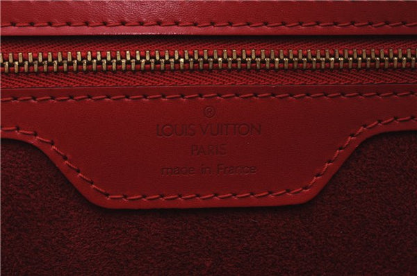 Authentic Louis Vuitton Epi Saint Jacques Shopping Shoulder Bag M52267 Red 9594E