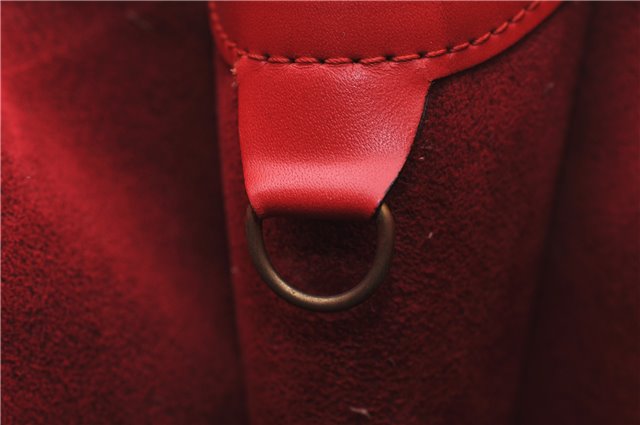 Authentic Louis Vuitton Epi Saint Jacques Shopping Shoulder Bag M52267 Red 9594E