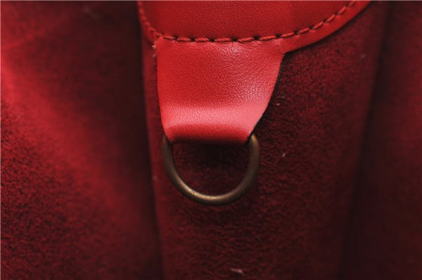 Authentic Louis Vuitton Epi Saint Jacques Shopping Shoulder Bag M52267 Red 9594E