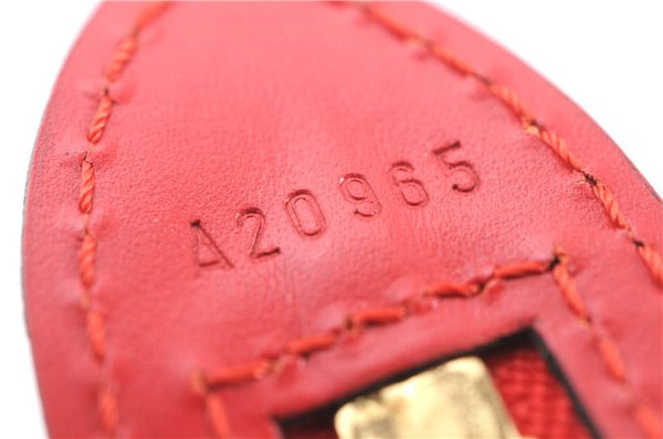Authentic Louis Vuitton Epi Saint Jacques Shopping Shoulder Bag M52267 Red 9594E