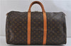 Authentic Louis Vuitton Monogram Keepall 50 Boston Bag M41426 LV 9595C