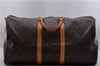 Auth Louis Vuitton Monogram Keepall Bandouliere 55 Boston Bag M41414 LV 9596C