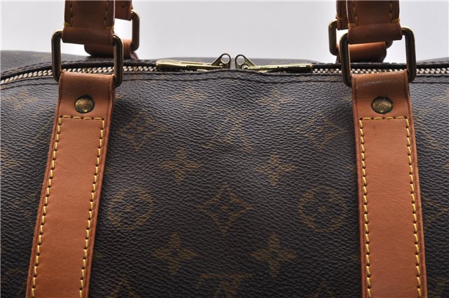 Auth Louis Vuitton Monogram Keepall Bandouliere 55 Boston Bag M41414 LV 9596C
