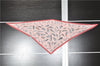 Authentic HERMES Carre POINTU Triangle Scarf "PLUMES" Silk Pink Box 9596E