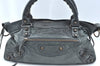 Authentic BALENCIAGA Classic The First 2Way Hand Bag Leather 103208 Green 9597G
