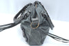 Authentic BALENCIAGA Classic The First 2Way Hand Bag Leather 103208 Green 9597G