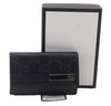 Authentic GUCCI Guccissima 6 Key Case Holder GG Leather 406662 Navy Box 9598E