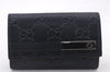 Authentic GUCCI Guccissima 6 Key Case Holder GG Leather 406662 Navy Box 9598E